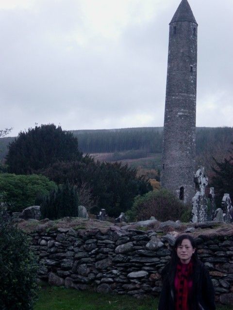 Despite fatigue we go  see tower and ruins and stuff